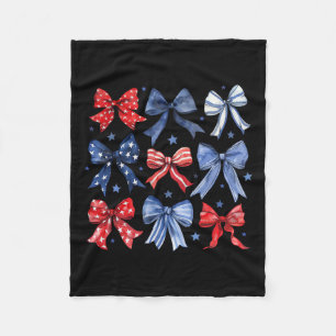 Linten 4 juli Patriottische Linten Vrouwen Meisjes Fleece Deken