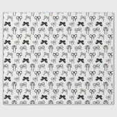Linten Boog Patroon Kerst Cadeaupapier (Vlak)