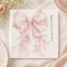 Linten Boog Roze Baby Shower