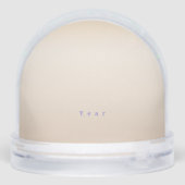 Linten lint glinsterend huisdierherinneringsfoto p sneeuwbol (Achterkant)