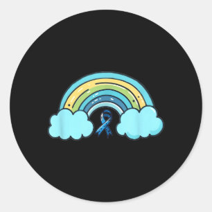 Linten Regenboog Diabetes Bewustzijn Kunstwerk Ronde Sticker