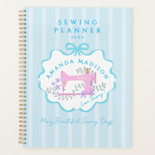 Linten strikken naaien blauw wit planner