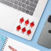 Linten voor namaak prijzen/certificaat zegels (Rod Sticker (Laptop met iPhone)