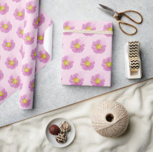 Linten voor overlevenden van borstkanker met roze cadeaupapier