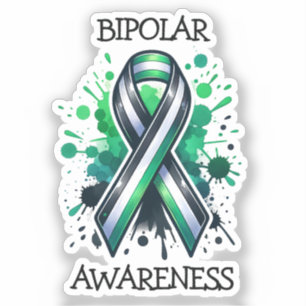 Lintje voor bipolaire bewustwording sticker