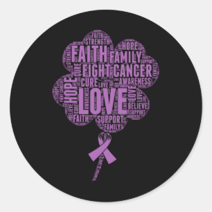 Lintje voor epilepsiebewustzijn ronde sticker