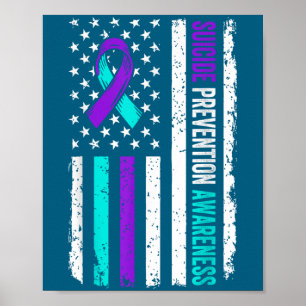 Lintje voor Suïcidepreventie-bewustzijn Amerikaans Poster