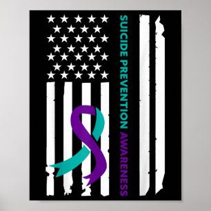 Lintje voor Suïcidepreventie-bewustzijnsmaand Amer Poster