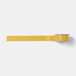 Lintjes met kleine stippen candy geel patroon lint