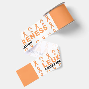 Lintjespatroon voor leukemiebewustzijn grosgrain lint