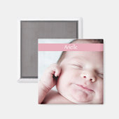 Lintmagneet (roze) magneet (Voorkant / Achterkant)