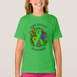 Lintwormziekte Bewustzijnslint T-shirt