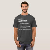 Linu Engineer Gift T-shirt (Voorkant volledig)