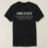 Linu is grappige beheerder van het systeem qu t-shirt (Design voorkant)