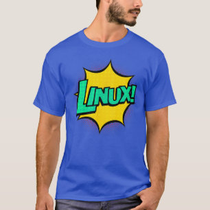 Linu IT Systems Engineer Geek Nerd Retro Comic T-shirt