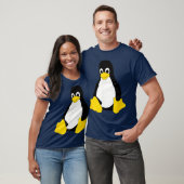 Linu Mascot Tu the Penguin Nerd Geek IT Person T-shirt (Unisex)
