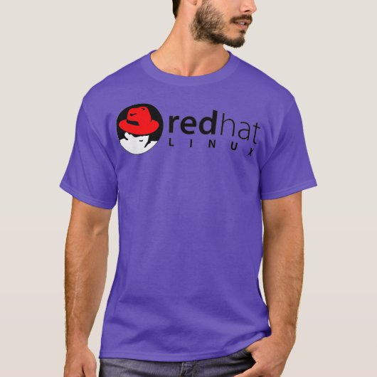 Linu redhat lover t-shirt Penguin Tu Open Source (Voorkant)