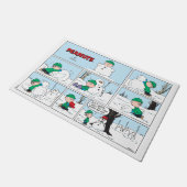 Linus bouwt een sneeuwpop deurmat (Schuin)