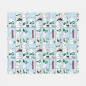 Linus bouwt een sneeuwpop fleece deken (Voorkant (Horizontaal))