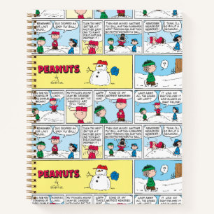 Linus bouwt een sneeuwpop notitieboek