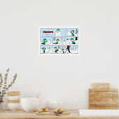 Linus bouwt een sneeuwpop poster (Keuken)