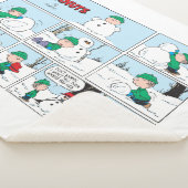 Linus bouwt een sneeuwpop sherpa deken (3/4)