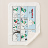 Linus bouwt een sneeuwpop sherpa deken (Voorkant)