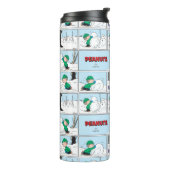 Linus bouwt een sneeuwpop thermosbeker (Gedraaid links)