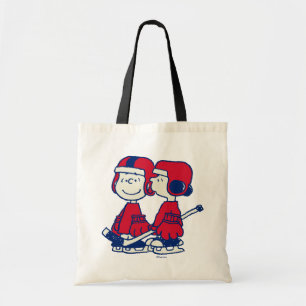 Linus & Lucy Ice Hockey-spelers Tote Bag