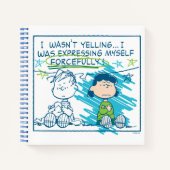 Linus & Lucy "Ik was niet aan het schreeuwen..." Notitieboek (Voorkant)