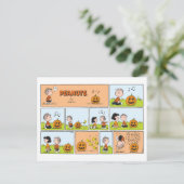 Linus & Lucy | Zingende Jack-O-Lantern Briefkaart (Staand voorkant)