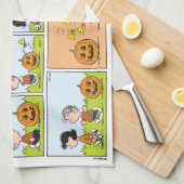 Linus & Lucy | Zingende Jack-O-Lantern Theedoek (Quarter Fold)