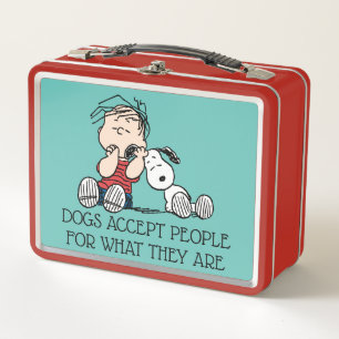 Linus vergeleken met Snoopy's oor
