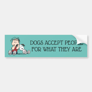 Linus vergeleken met Snoopy's oor Bumpersticker