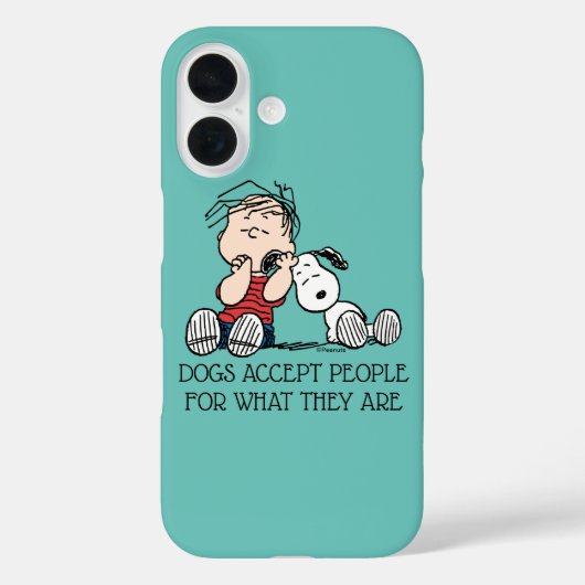 Linus vergeleken met Snoopy's oor Case-Mate iPhone Case (Achterkant)