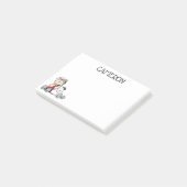 Linus vergeleken met Snoopy's oor Post-it® Notes (Schuin)