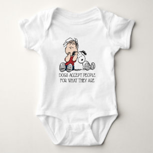 Linus vergeleken met Snoopy's oor Romper