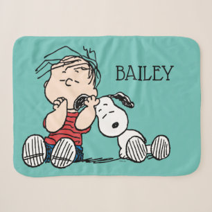 Linus vergeleken met Snoopy's oor Sherpa Deken