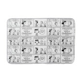 Linus vertelt Lucy dat ze Crabby is Badmat (Voorkant)