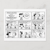 Linus vertelt Lucy dat ze Crabby is Briefkaart (Voorkant)