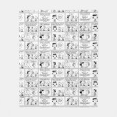 Linus vertelt Lucy dat ze Crabby is Fleece Deken (Voorkant)