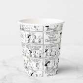 Linus vertelt Lucy dat ze Crabby is Papieren Bekers (Voorkant)