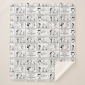 Linus vertelt Lucy dat ze Crabby is Sherpa Deken (Voorkant)