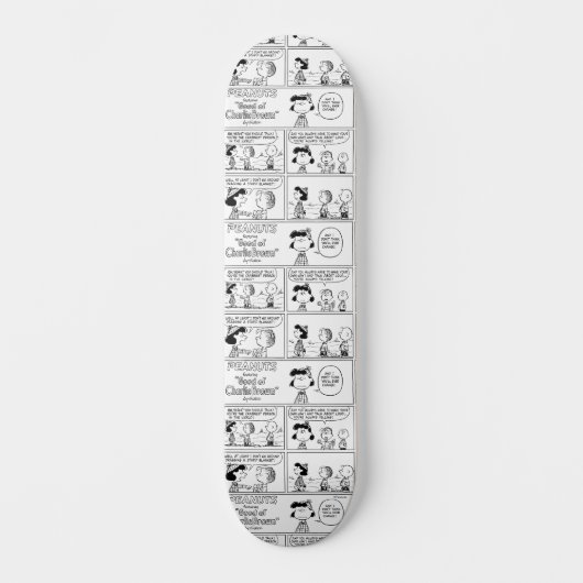 Linus vertelt Lucy dat ze Crabby is Skateboard (Voorkant)