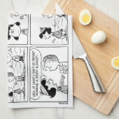 Linus vertelt Lucy dat ze Crabby is Theedoek (Quarter Fold)