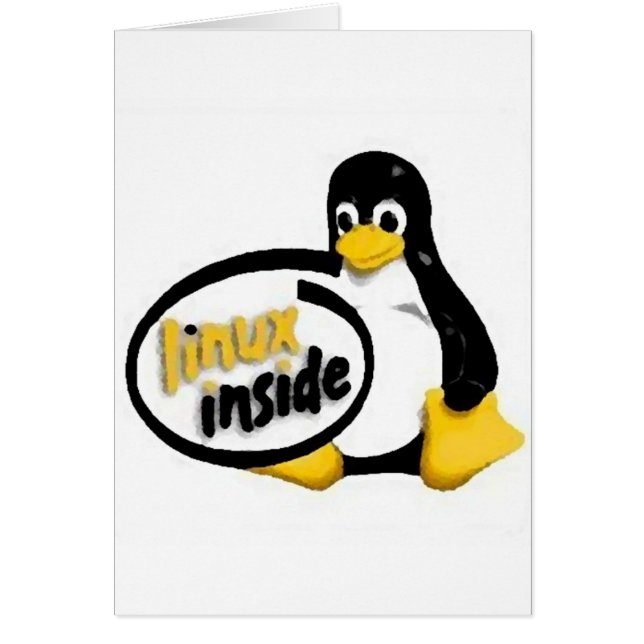 LINUX À L'INTÉRIEUR de Tux le logo de pingouin de (Devant)