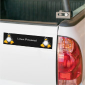 Linux-aangedreven bumpersticker (Op Truck)