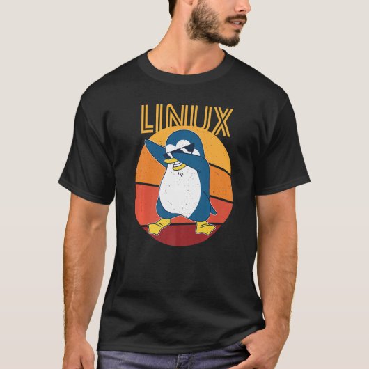 Linux Admin Cool Penguin Nerd Informatics Premium T-shirt (Voorkant)