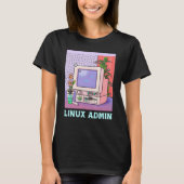 Linux Admin Linux Penguin Linux Information Skill T-shirt (Voorkant)