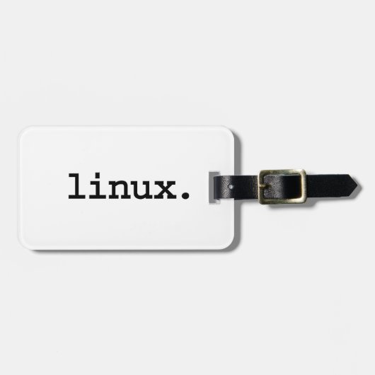 linux. bagagelabel (Voorkant horizontaal)